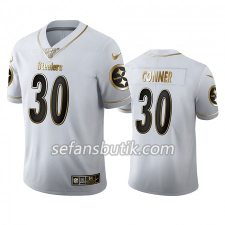 Pittsburgh Steelers Tröjor James Conner 30 Nike Vit Golden Edition 100th - Herr